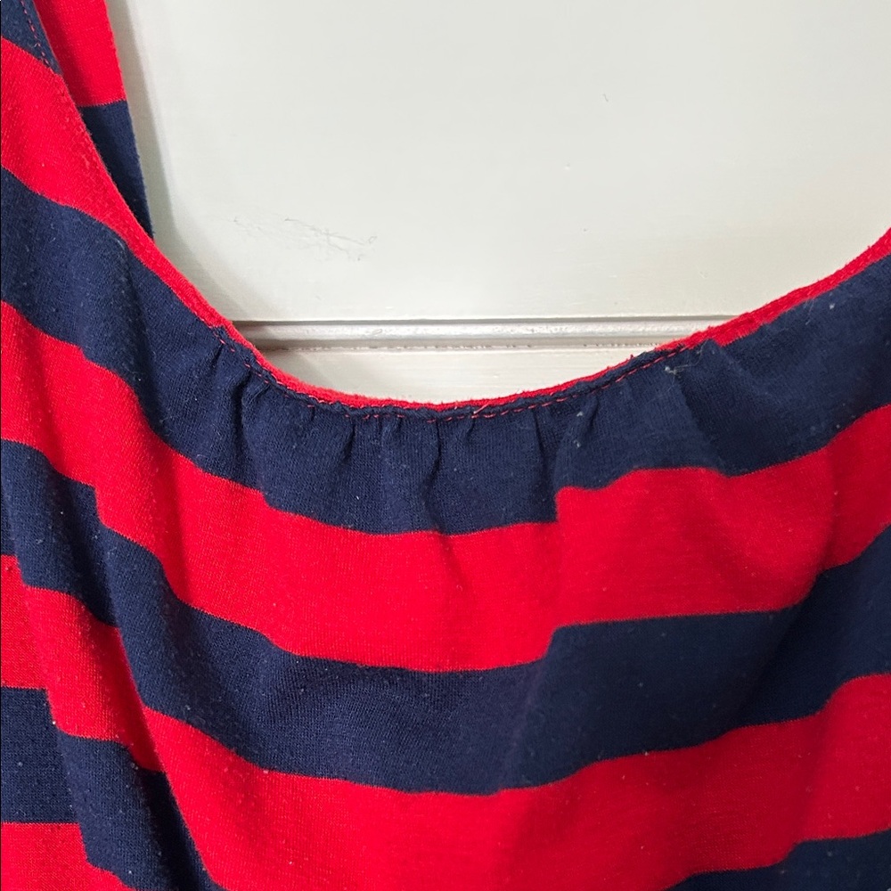 Chic Red and Blue Medium Striped Mini Dress - Picture 4 of 10